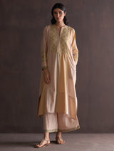 Saori Hand-Embroidered Kurta Set - Sun
