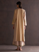 Saori Hand-Embroidered Kurta Set - Sun