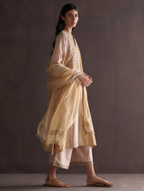 Saori Hand-Embroidered Kurta Set - Sun
