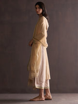 Saori Hand-Embroidered Kurta Set - Sun