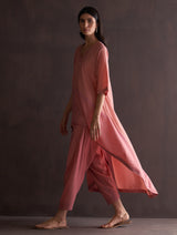 Sora Asymmetrical Co-ord Set - Coral