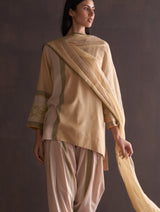 Zumi Hand-Embroidered Kurta Set - Sun