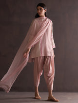 Zumi Hand-Embroidered Kurta Set - Blush