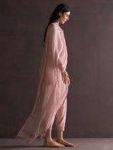 Zumi Hand-Embroidered Kurta Set - Blush