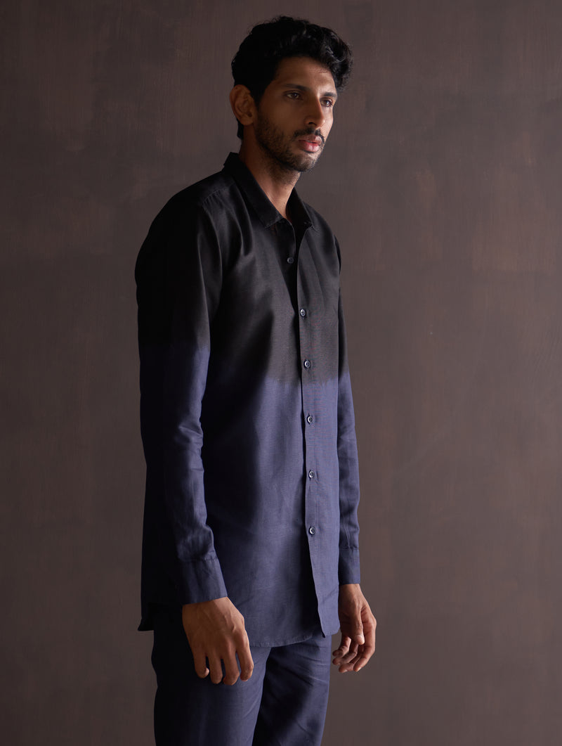 Kio Ombre Shirt - Midnight