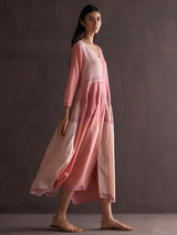 Nesa Pleated Dress - Blush