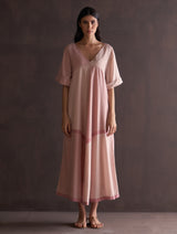 Kira Flowing Dress - Blush