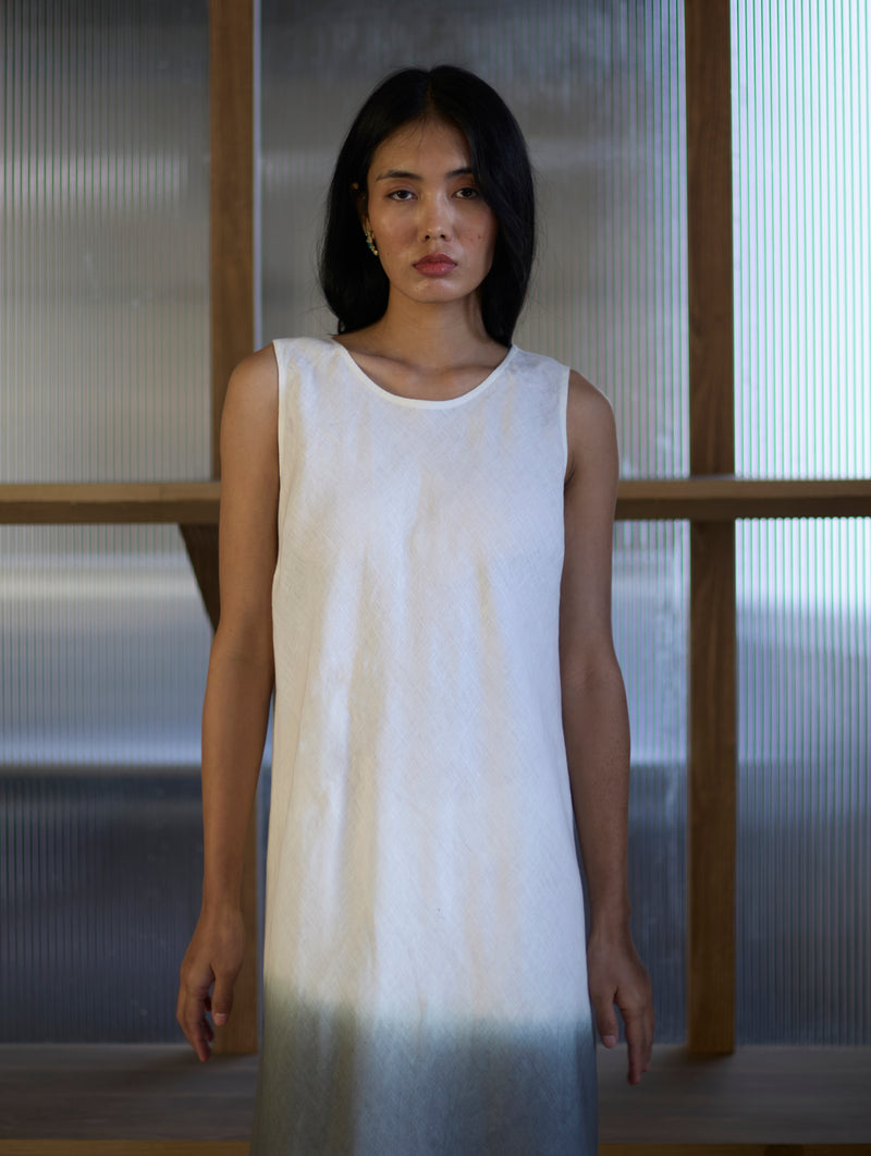 Iro Ombre Hand-Dyed Linen Dress - Grey