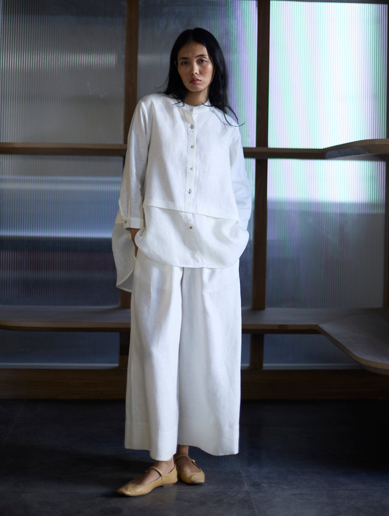 Anaya Linen Co-ord Set - Ivory