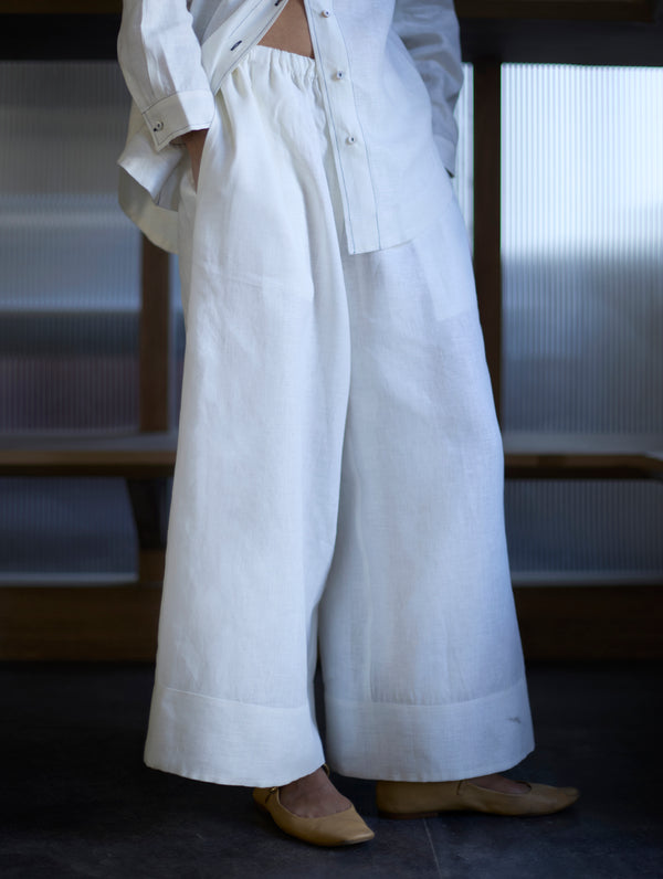 Anaya Linen Co-ord Set - Ivory