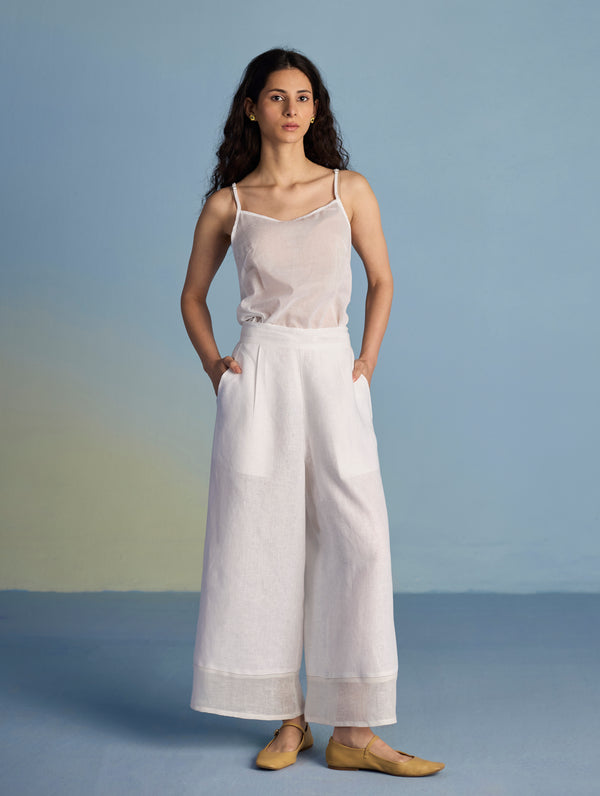 Mapa Linen Culottes - White
