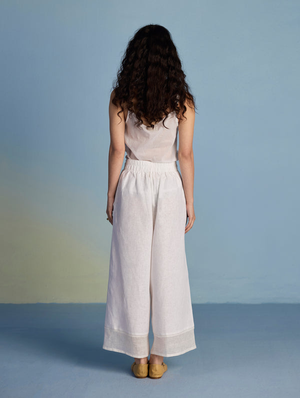 Mapa Linen Culottes - White