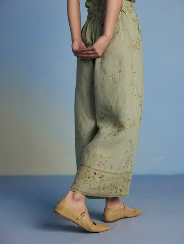 Alila Hand-Embroidered Co-ord Set -  Mint