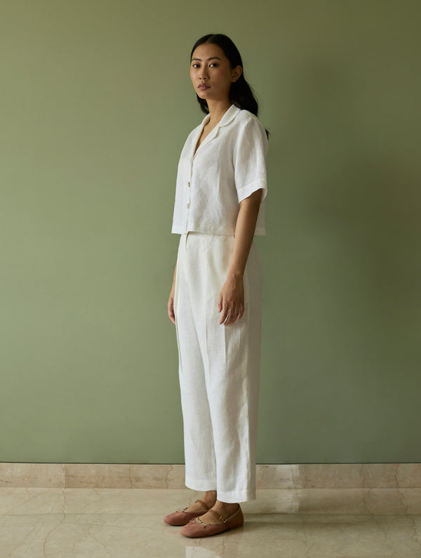 Tala Forever Linen Pants - Ivory