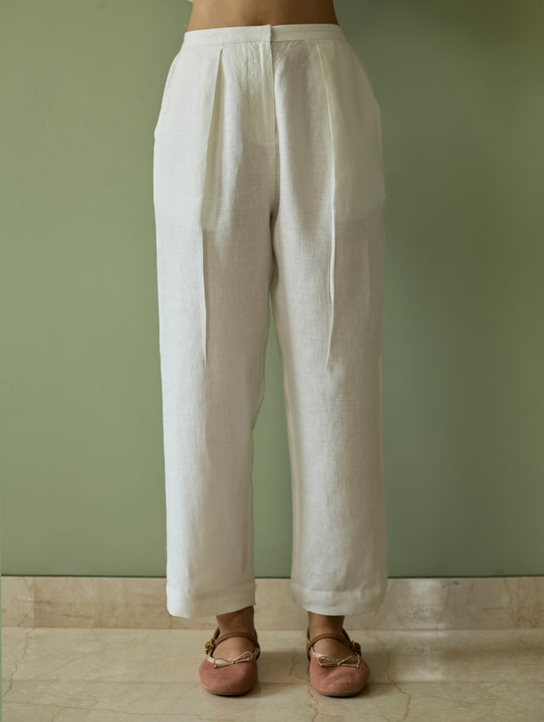 Tala Forever Linen Pants - Ivory