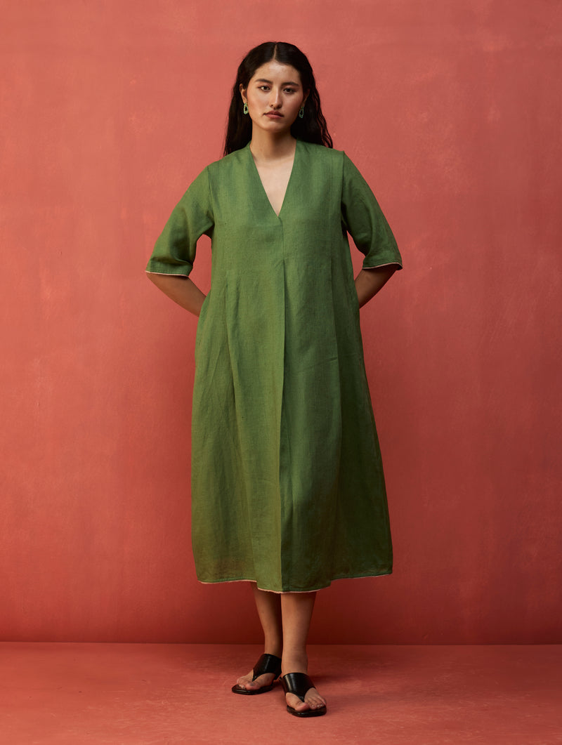 pleated linen dress Women's Cotton Linen Midi Dress Summer Cap Sleeve Pleated Dresses Loose Fit Crew Neck Casual Dress for Women Coffee at Amazon Women's Clothing store