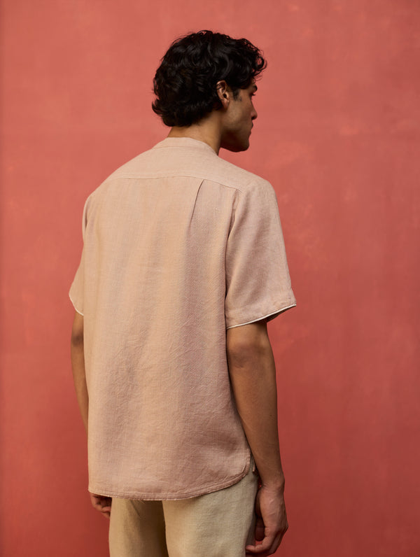 Shuko Linen Shirt - Dusty Rose