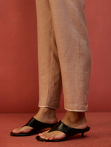 Wera Tapered Linen Pants - Dusty Rose