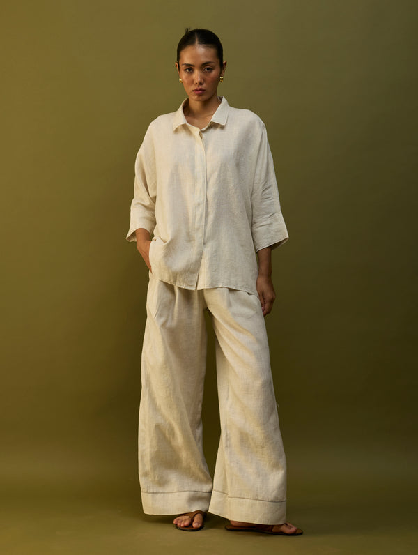 Yoko Forever Linen Shirt - Off White
