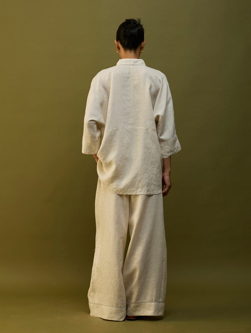 Yoko Forever Linen Co-ord Set - Off White