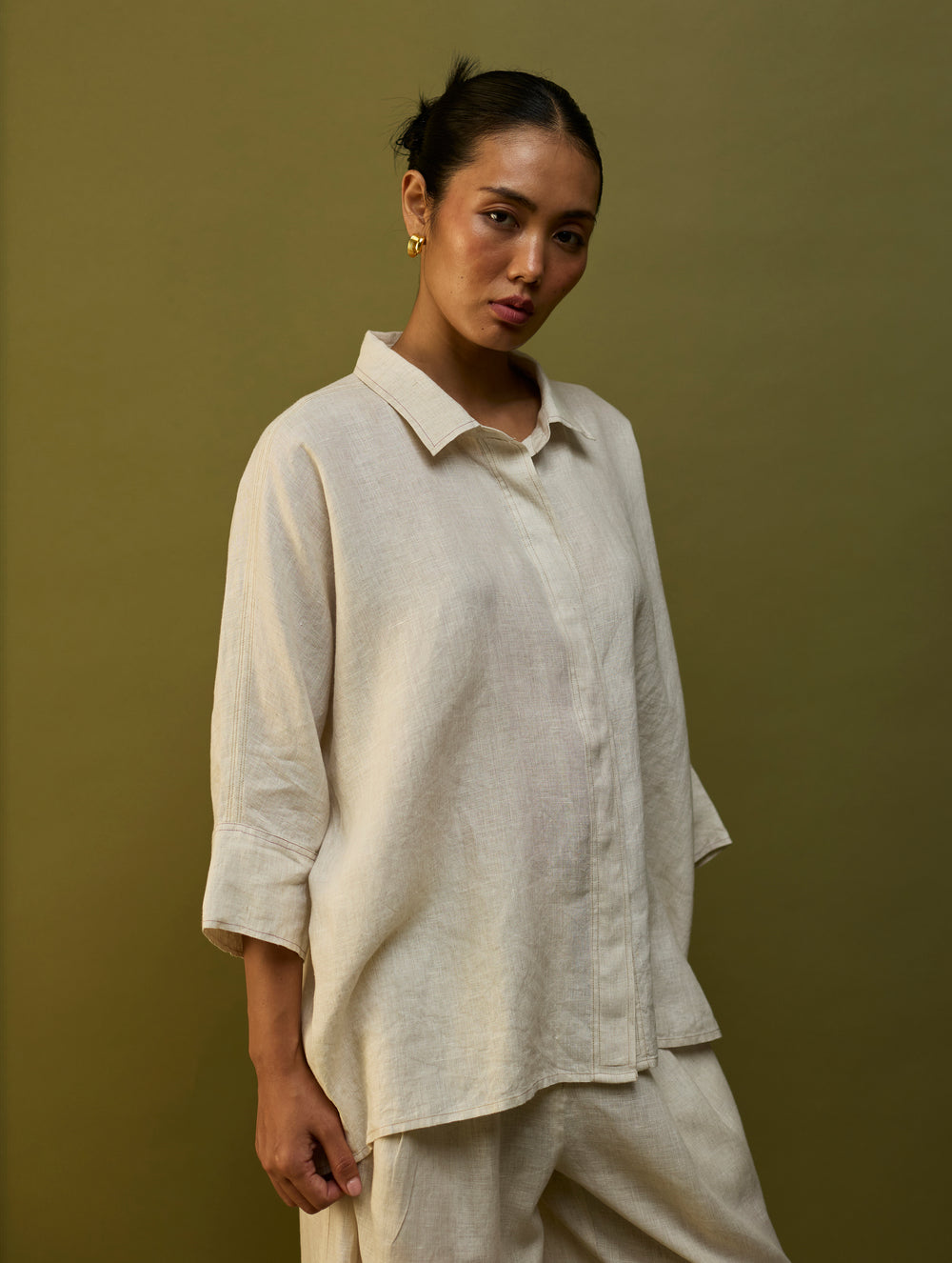 Yoko Forever Linen Co-ord Set - Off White