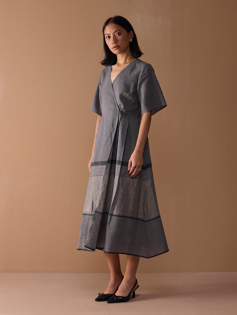 issa silk wrap dress Silk Knee-Length Dress