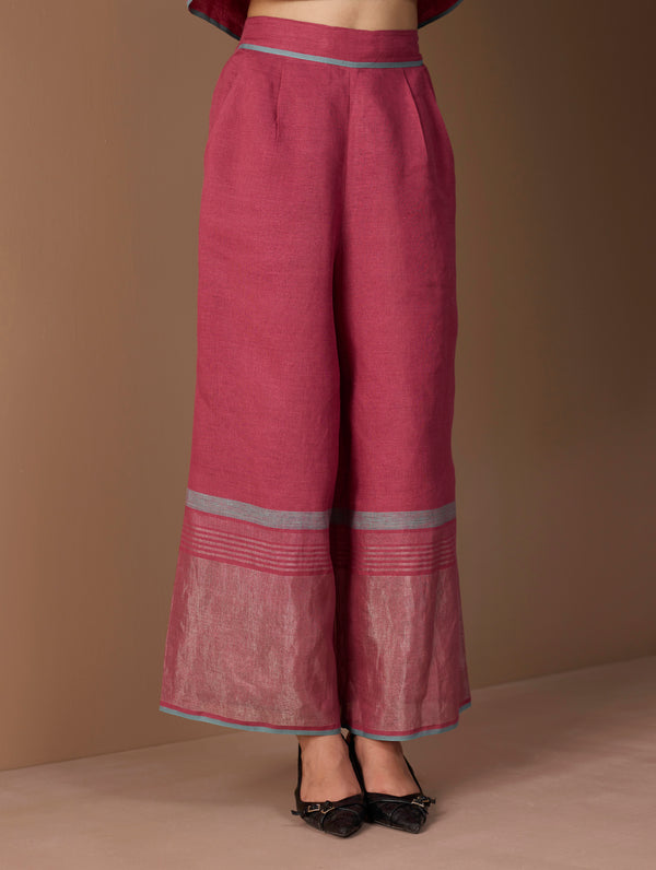 Gul Sequin Embroidered Short Kurta Set - Crimson