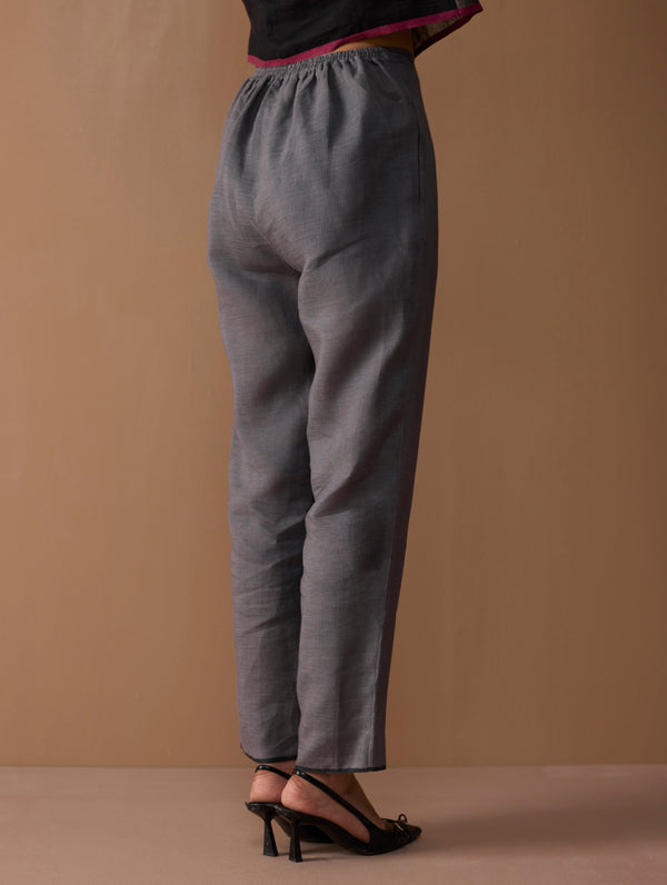 Parisa Tapered Selvedge Pant - Grey