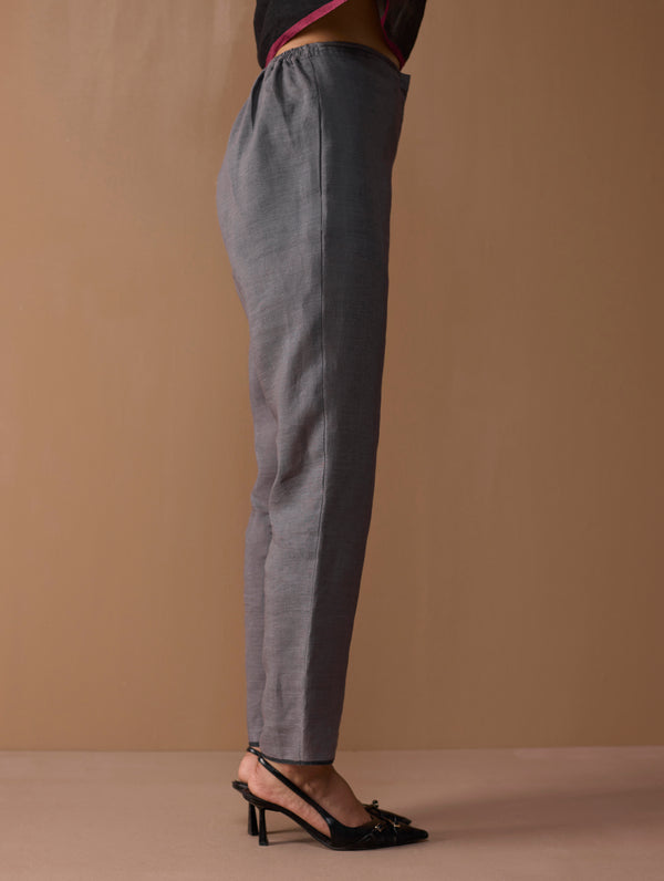 Noor Sleeveless Kurta Set - Metallic Grey