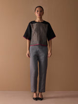 Parisa Tapered Selvedge Pants - Grey