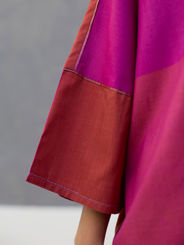 Sara Eri Silk Co-ord Set  - Rose