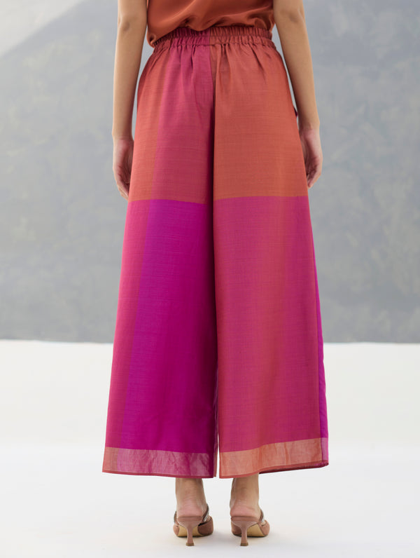 Sara Eri Silk Co-ord Set  - Rose