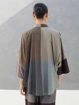 Sara Handwoven Eri Silk Shirt - Taupe Grey