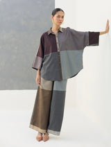 Eva Eri Silk Culottes - Taupe Grey