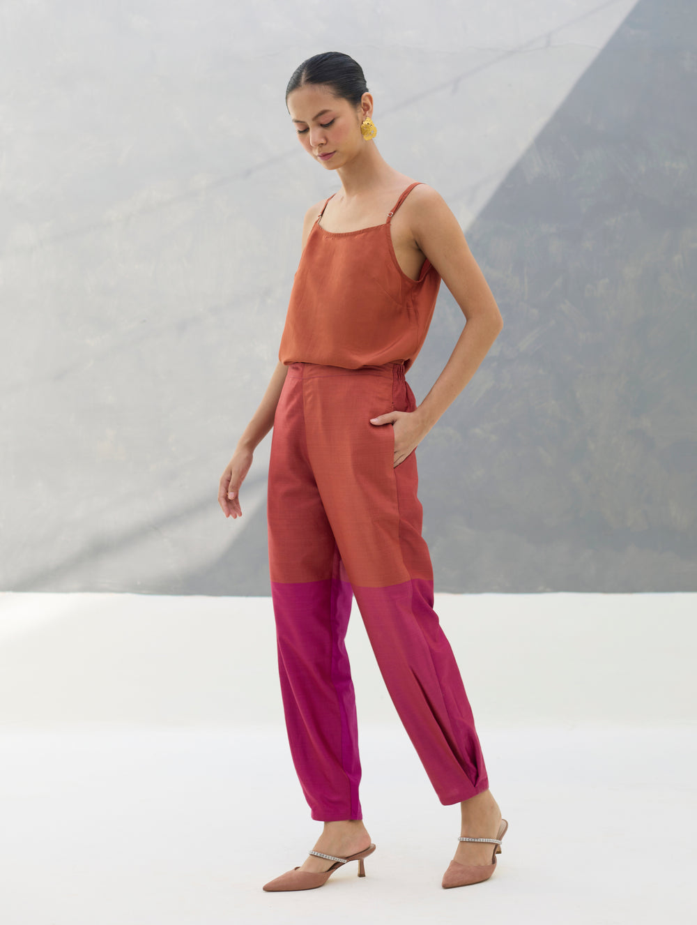 Ida Eri Silk Pant - Rose
