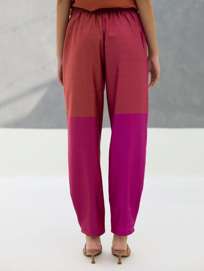 Ida Eri Silk Pant - Rose
