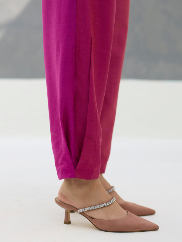 Ida Eri Silk Pant - Rose