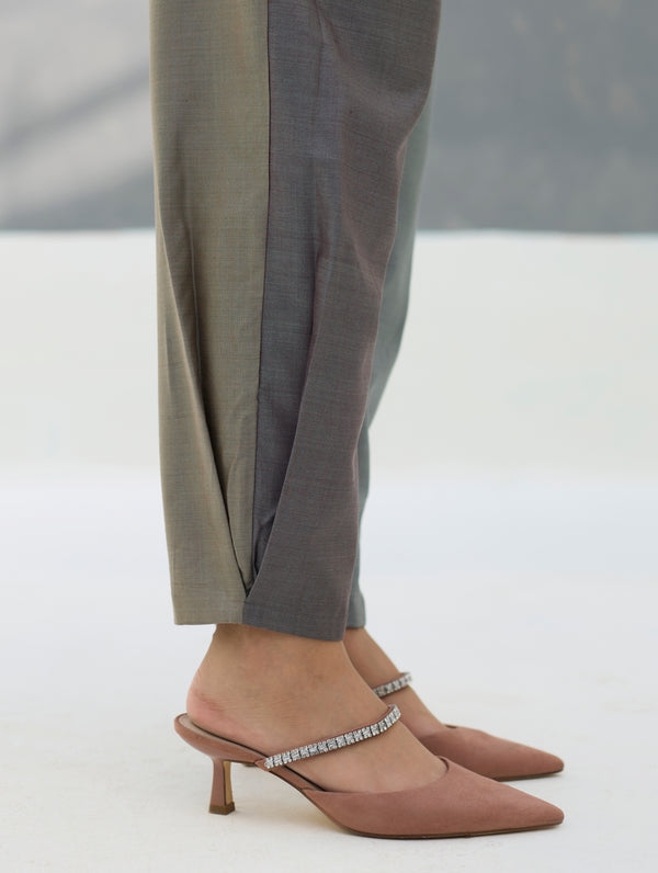 Ida Eri Silk Pant - Taupe Grey
