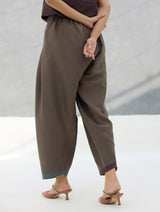 Athiya Hand-Embroidered Kurta Set - Taupe Grey