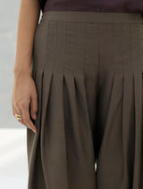 Athiya Hand-Embroidered Kurta Set - Taupe Grey