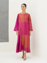 Zoa Eri Silk Dress -  Rose