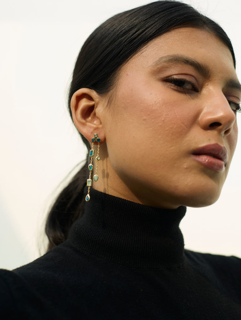 Iris Earring - Sea