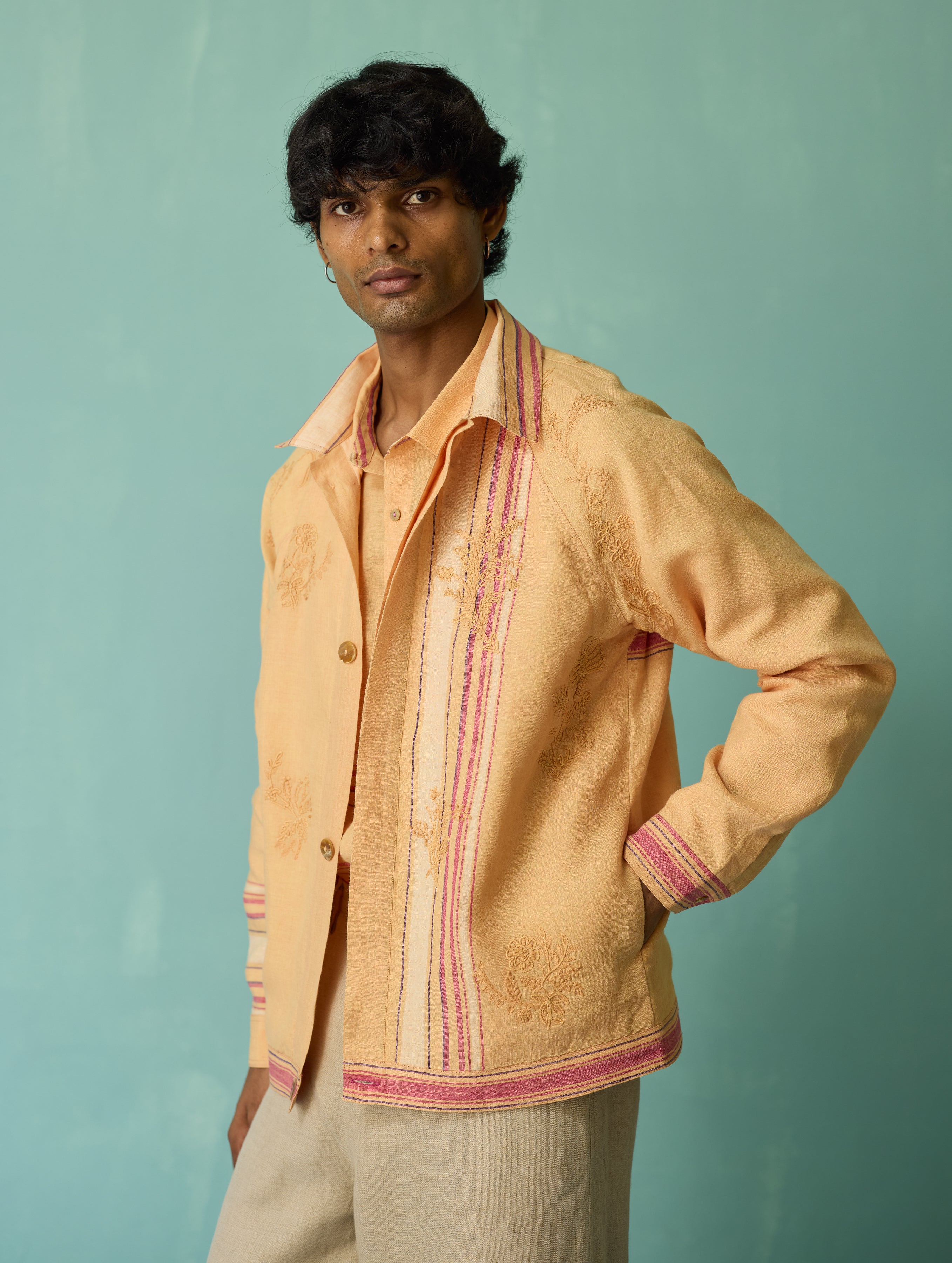 Explore Men's Linen Jackets Online | Manan