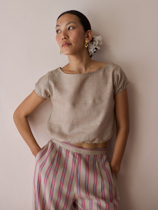 Rimi Linen Co-ord Set - Natural