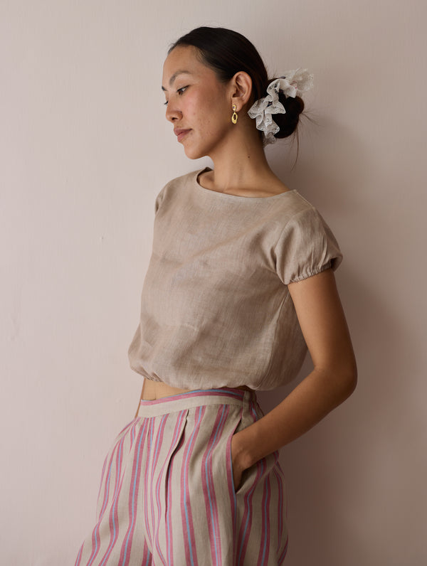 Rimi Linen Co-ord Set - Natural