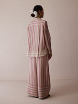 Erra Block-Printed Linen Co-ord Set - Natural