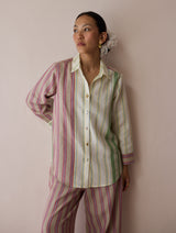 Leena Patchwork Linen Co-ord Set