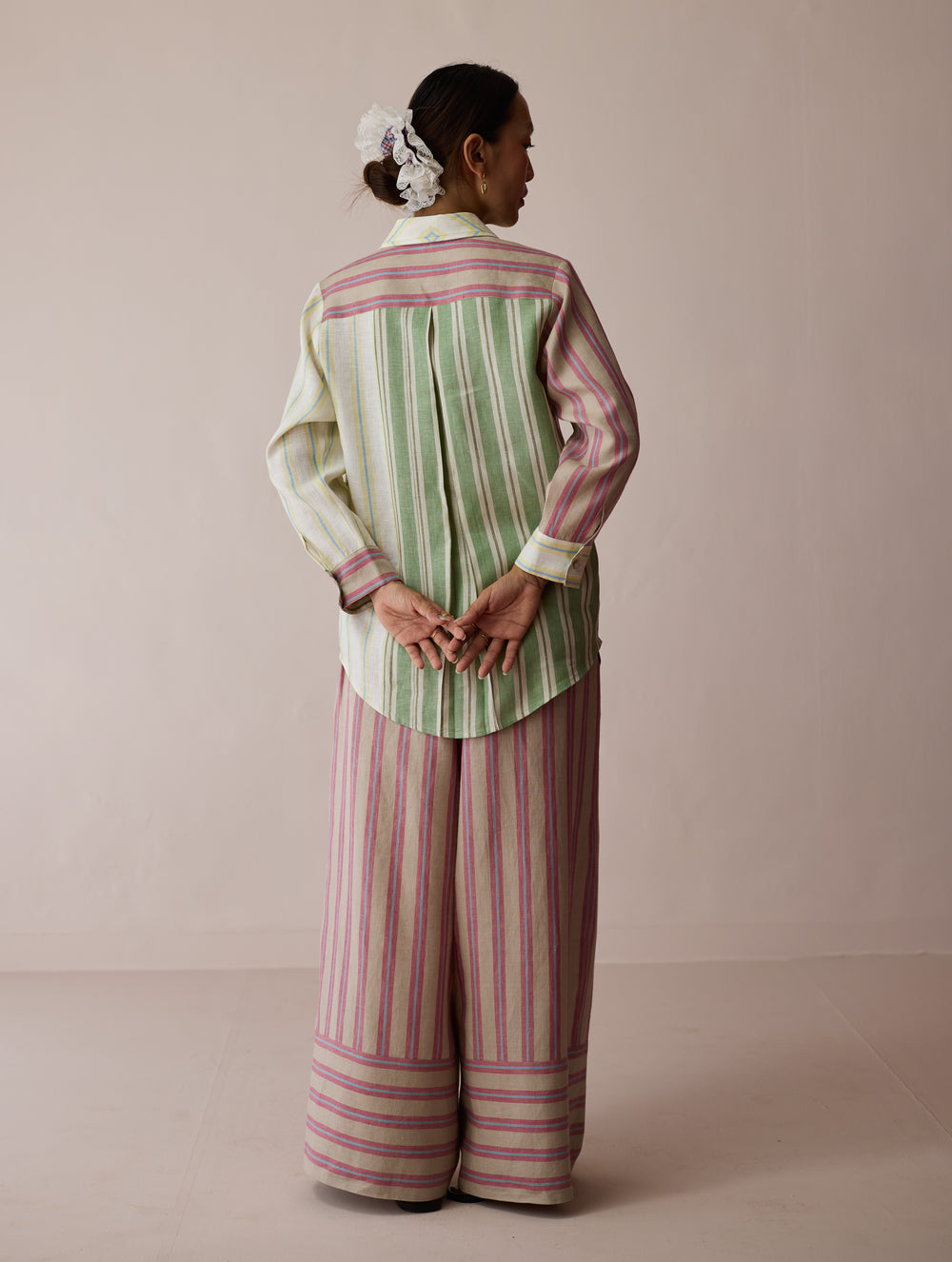 Leena Patchwork Linen Co-ord Set