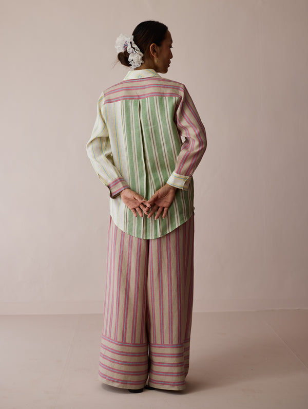 Leena Patchwork Linen Co-ord Set