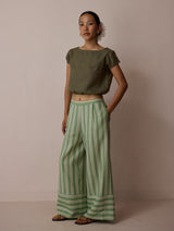 Rimi Linen Co-ord Set - Olive